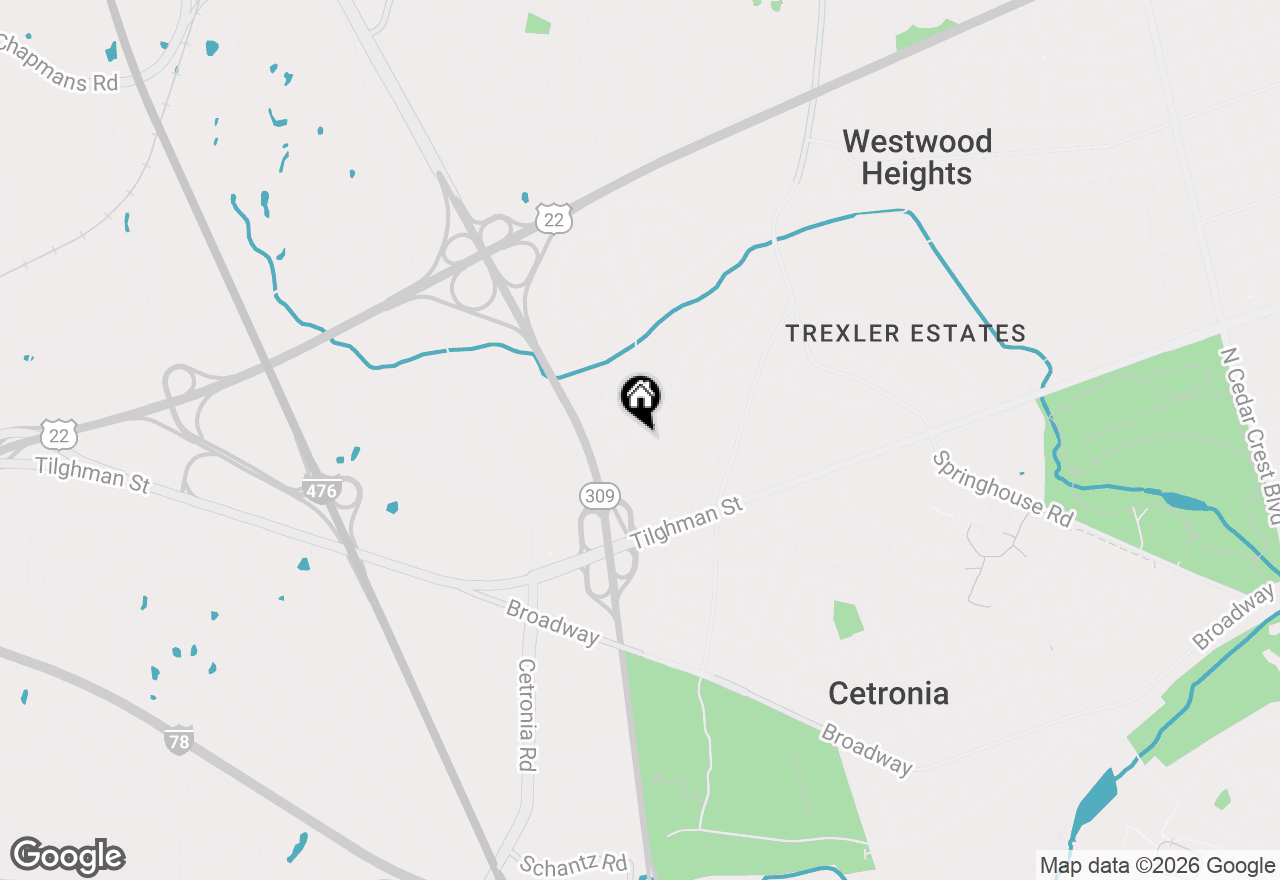 Map of 4334 Creek Road, Allentown, PA 18104