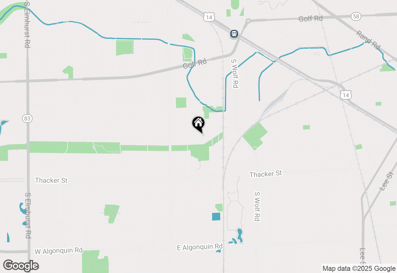 Map of 583 Bedford Lane, Des Plaines, IL 60016