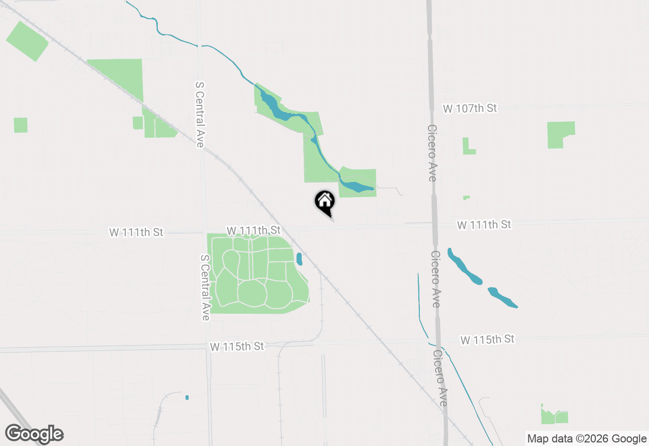 Map of 5121 Deblin Lane, Oak Lawn, IL 60453