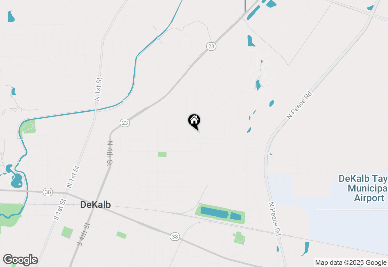 Map of 917 N 14th Street, Dekalb, IL 60115