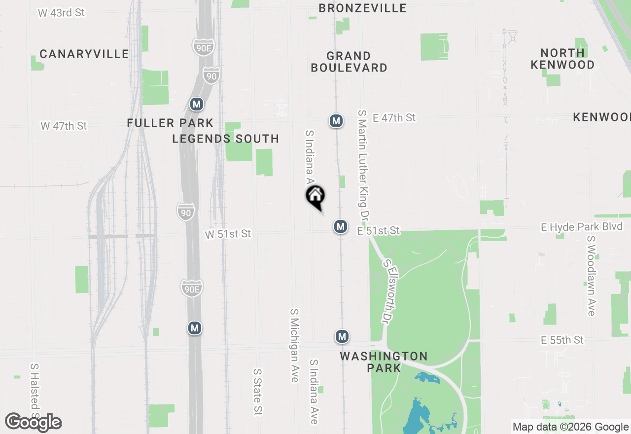 Map of 5029 S Indiana Avenue, Chicago, IL 60615