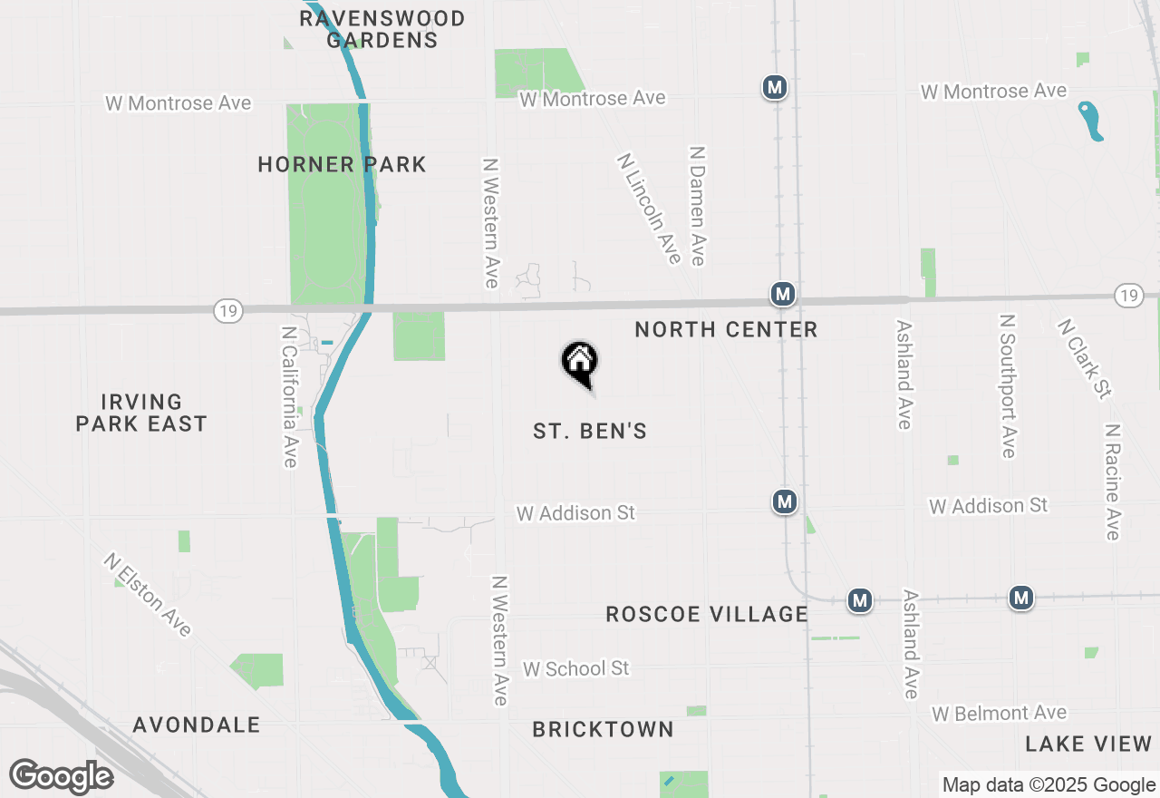 Map of 3809 N Bell Avenue, Chicago, IL 60618