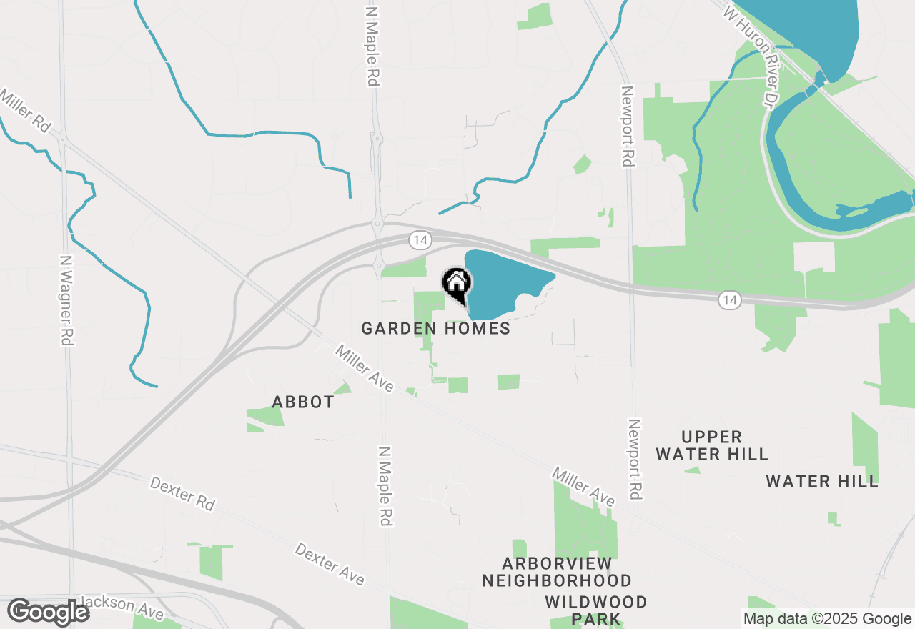 Map of 1766 Fulmer Street, Ann Arbor, MI 48103