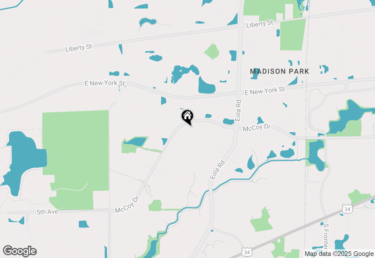 Map of 26 Breckenridge Drive, Aurora, IL 60504