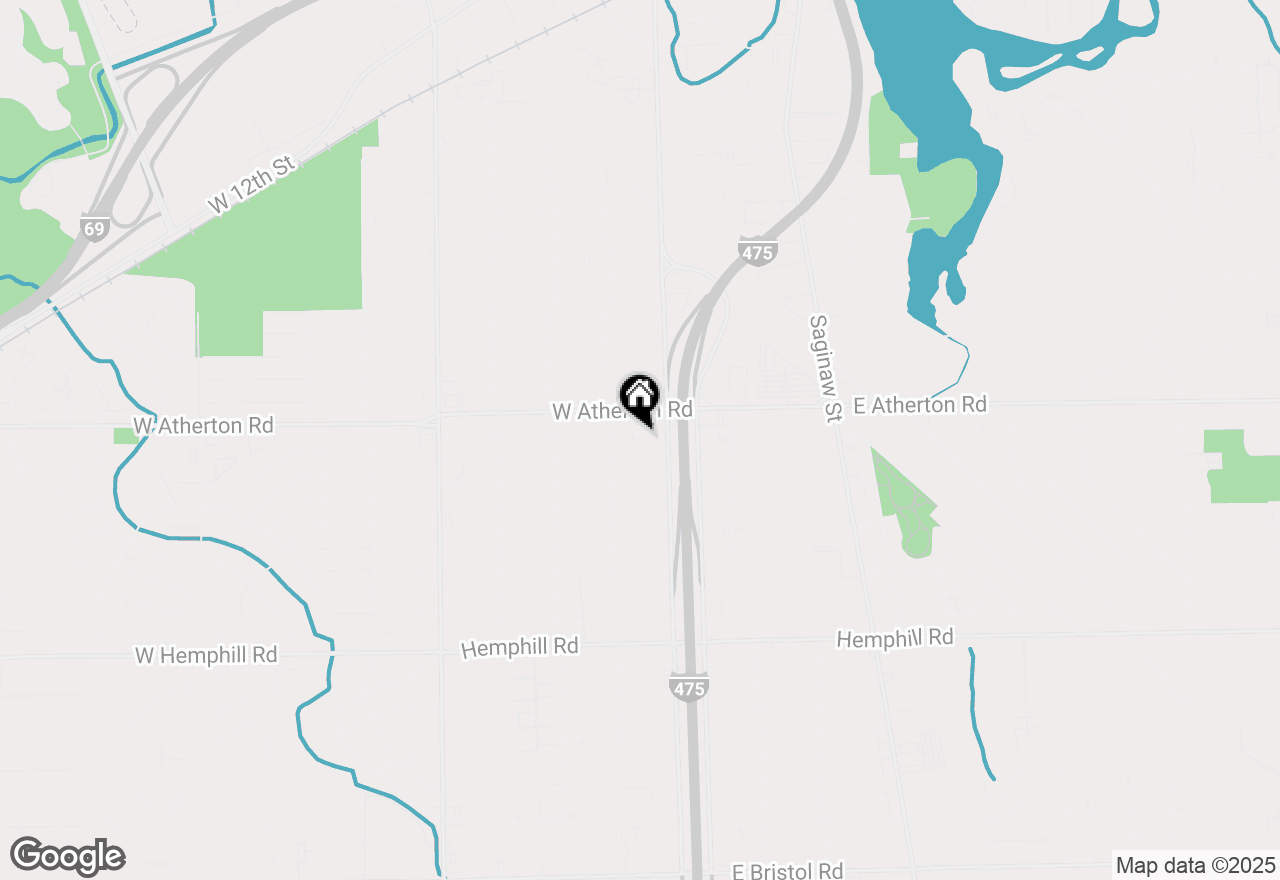 Map of 627 Campbell Street, Flint, MI 48507