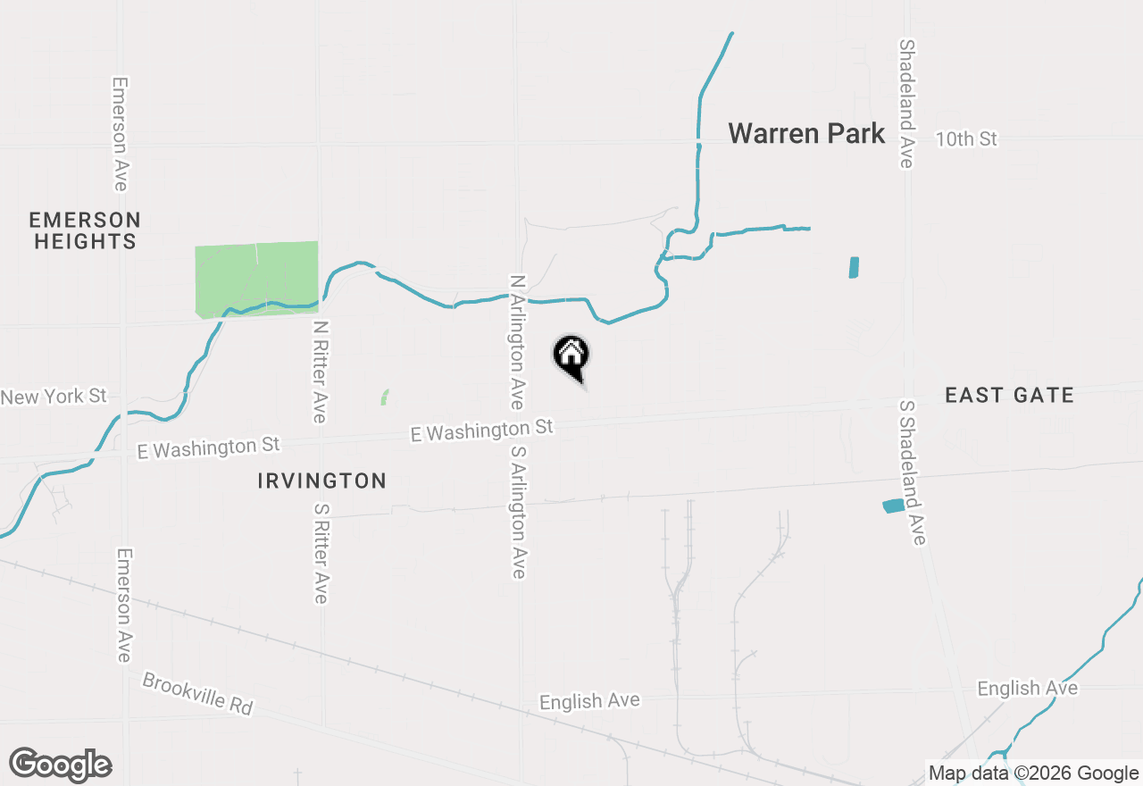 Map of 34 N Catherwood Avenue, Indianapolis, IN 46219