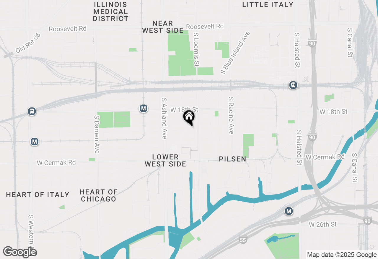 Map of 1907 S Blue Island Avenue #8, Chicago, IL 60608