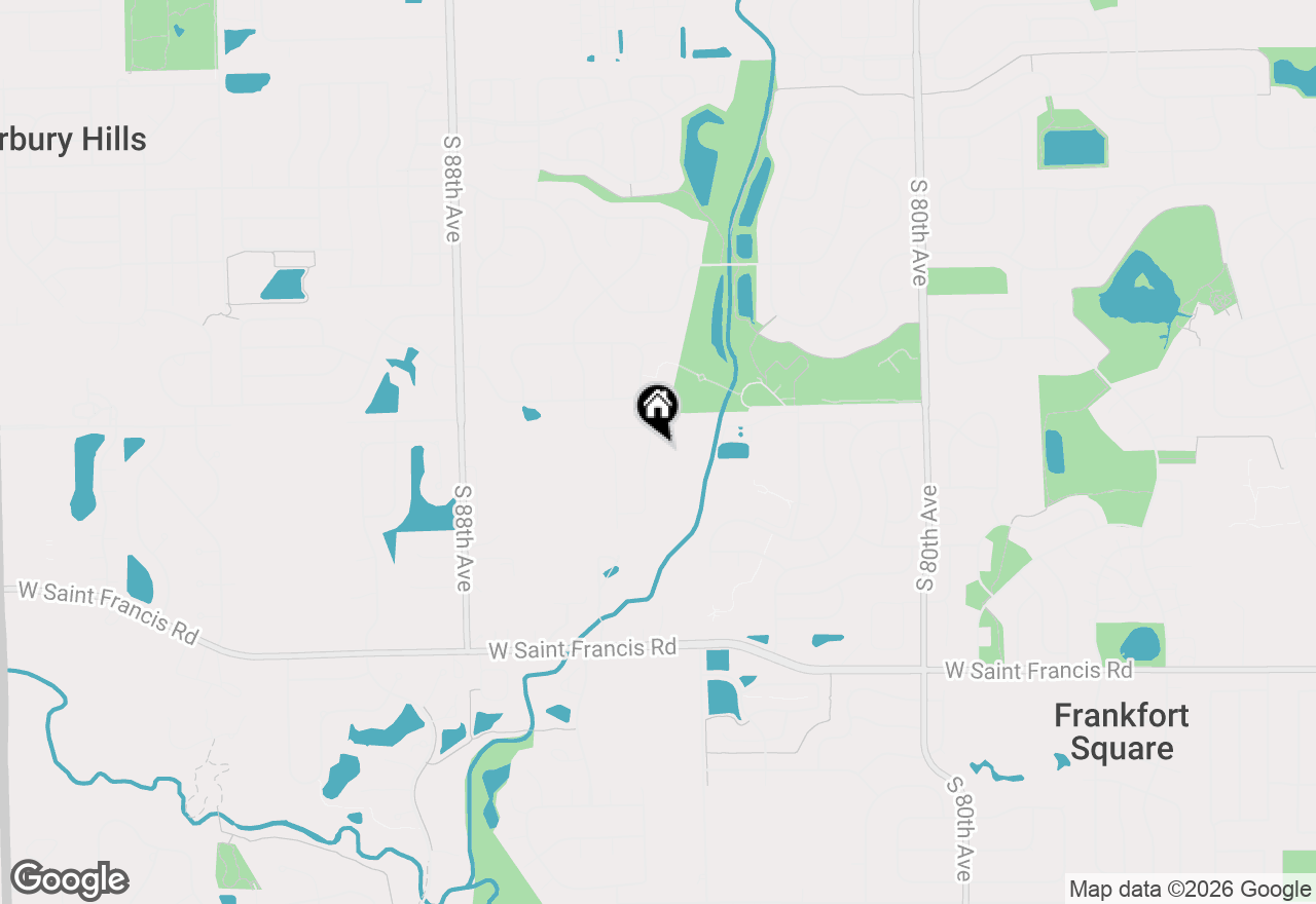 Map of 19943 Silverside Drive, Tinley Park, IL 60487