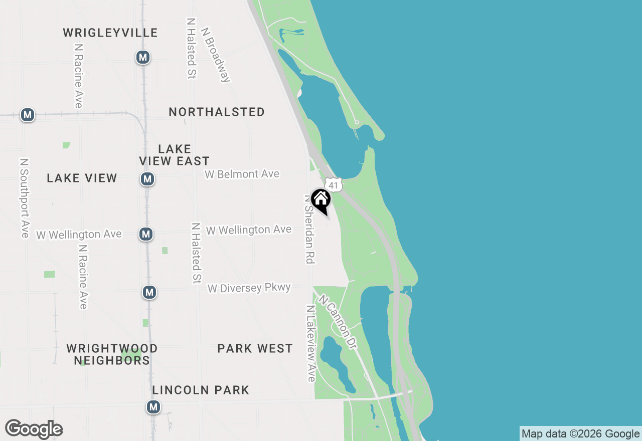 Map of 336 W Wellington Avenue #405, Chicago, IL 60657