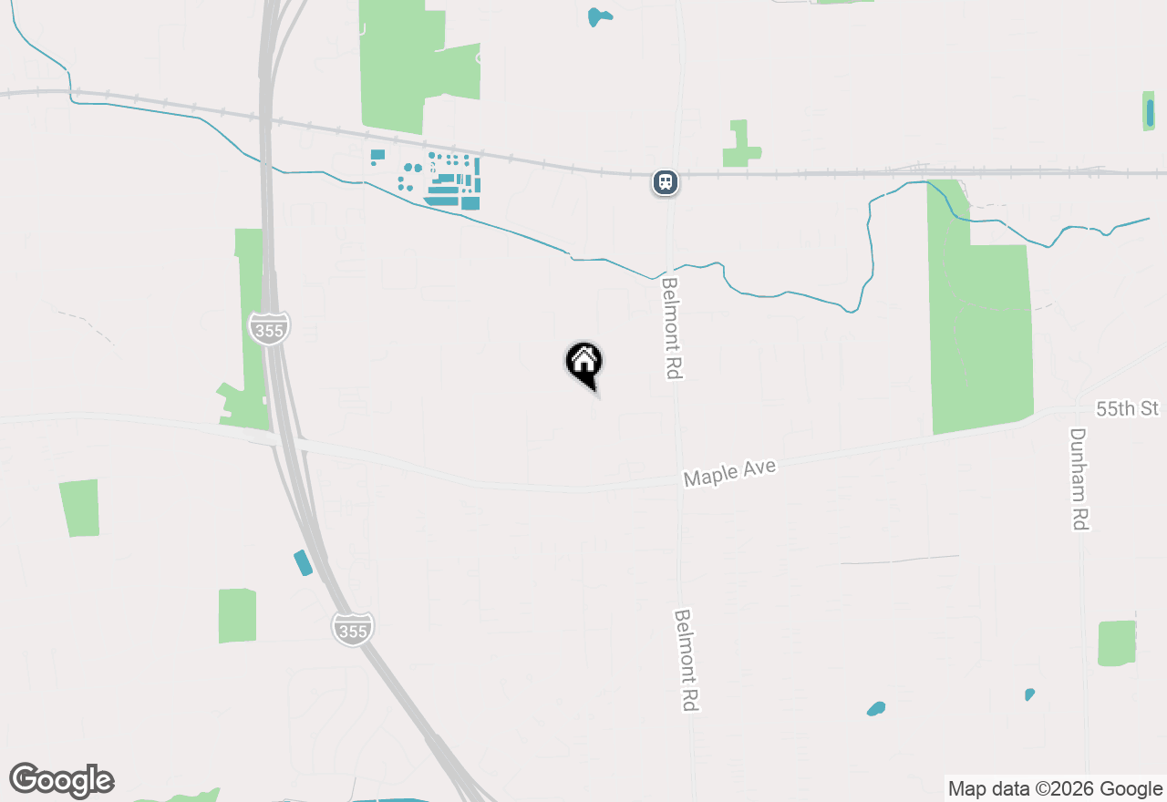 Map of 5434 Ashbrook Place #-, Downers Grove, IL 60515