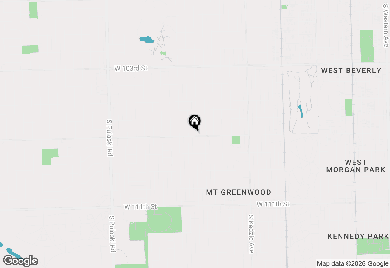 Map of 3504 W 107th Street, Chicago, IL 60655