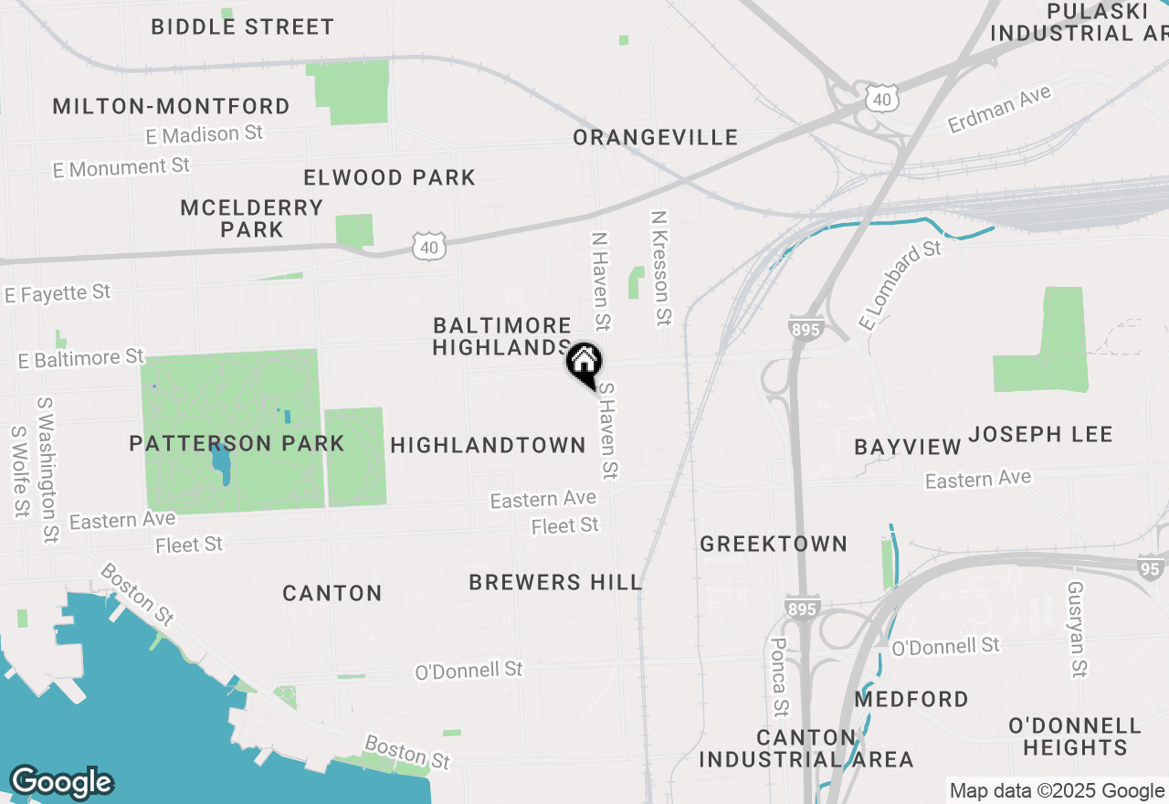 Map of 3931 E Pratt Street, Baltimore, MD 21224