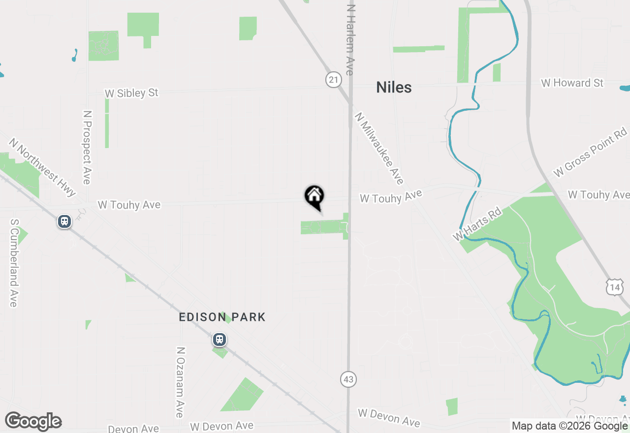 Map of 7313 W Fitch Avenue, Chicago, IL 60631