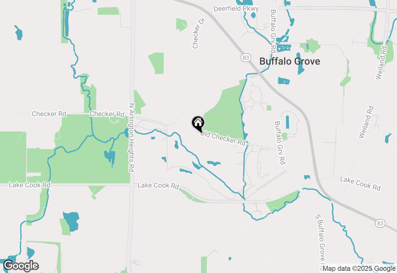 Map of 838 Old Checker Road #D-4, Buffalo Grove, IL 60089