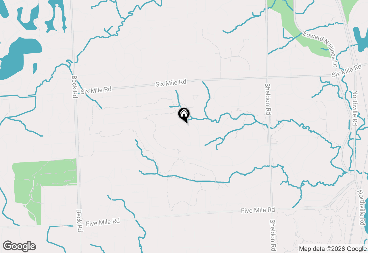 Map of 15838 Spyglass Drive, Northville, MI 48168