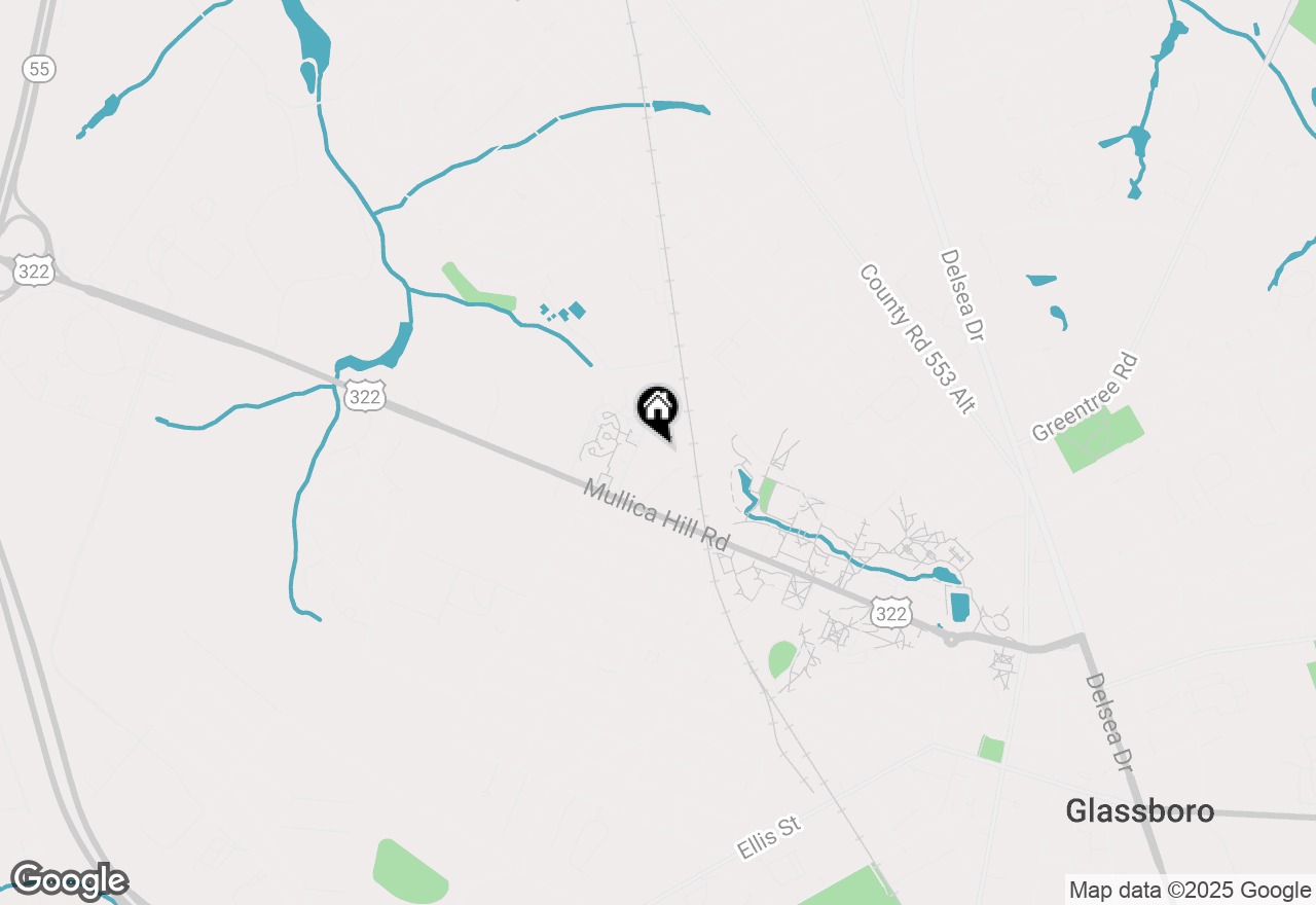 Map of 37 Beau Rivage Drive, Glassboro, NJ 08028