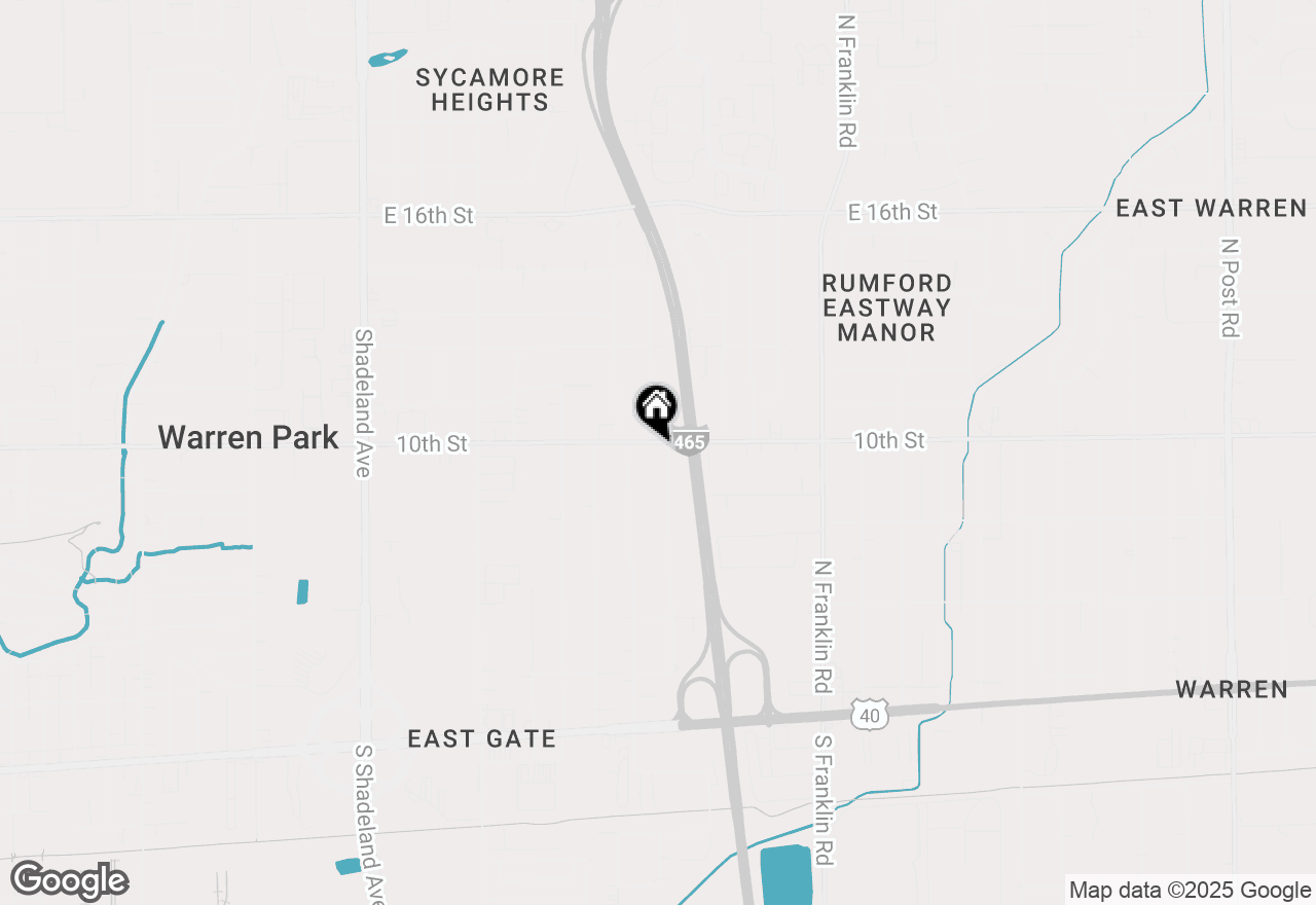 Map of 7549 E 10th Street, Indianapolis, IN 46219