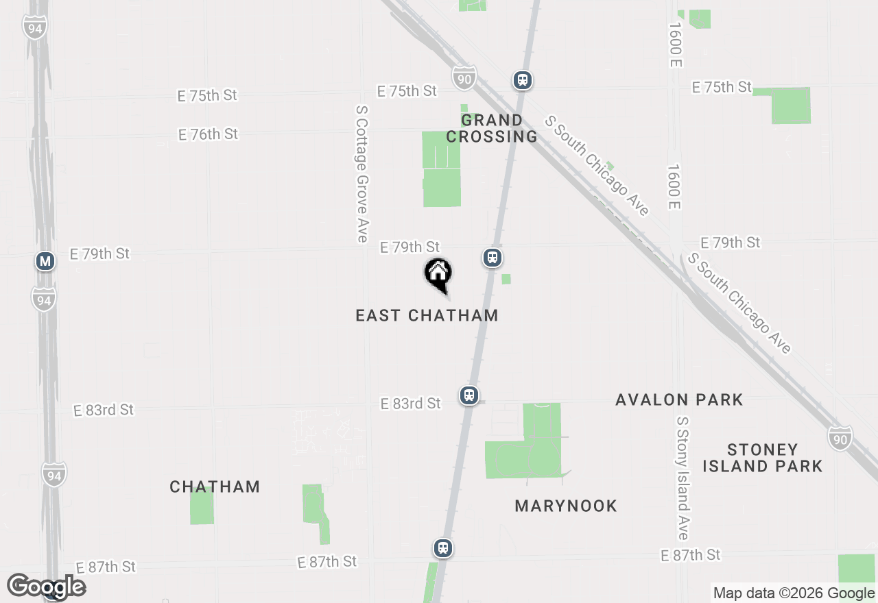 Map of 8024 S Ellis Avenue #2A, Chicago, IL 60619