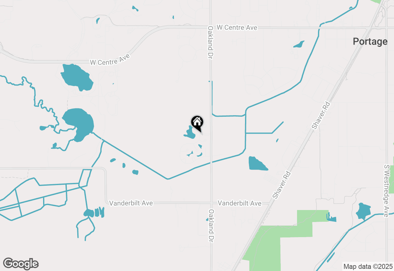 Map of 8734 Oakland Hills Circle, Portage, MI 49024