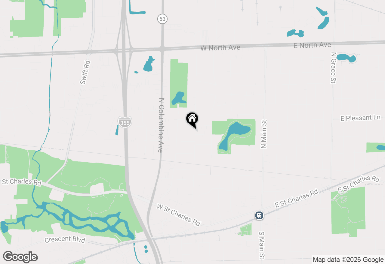 Map of 318 N West Road, Lombard, IL 60148