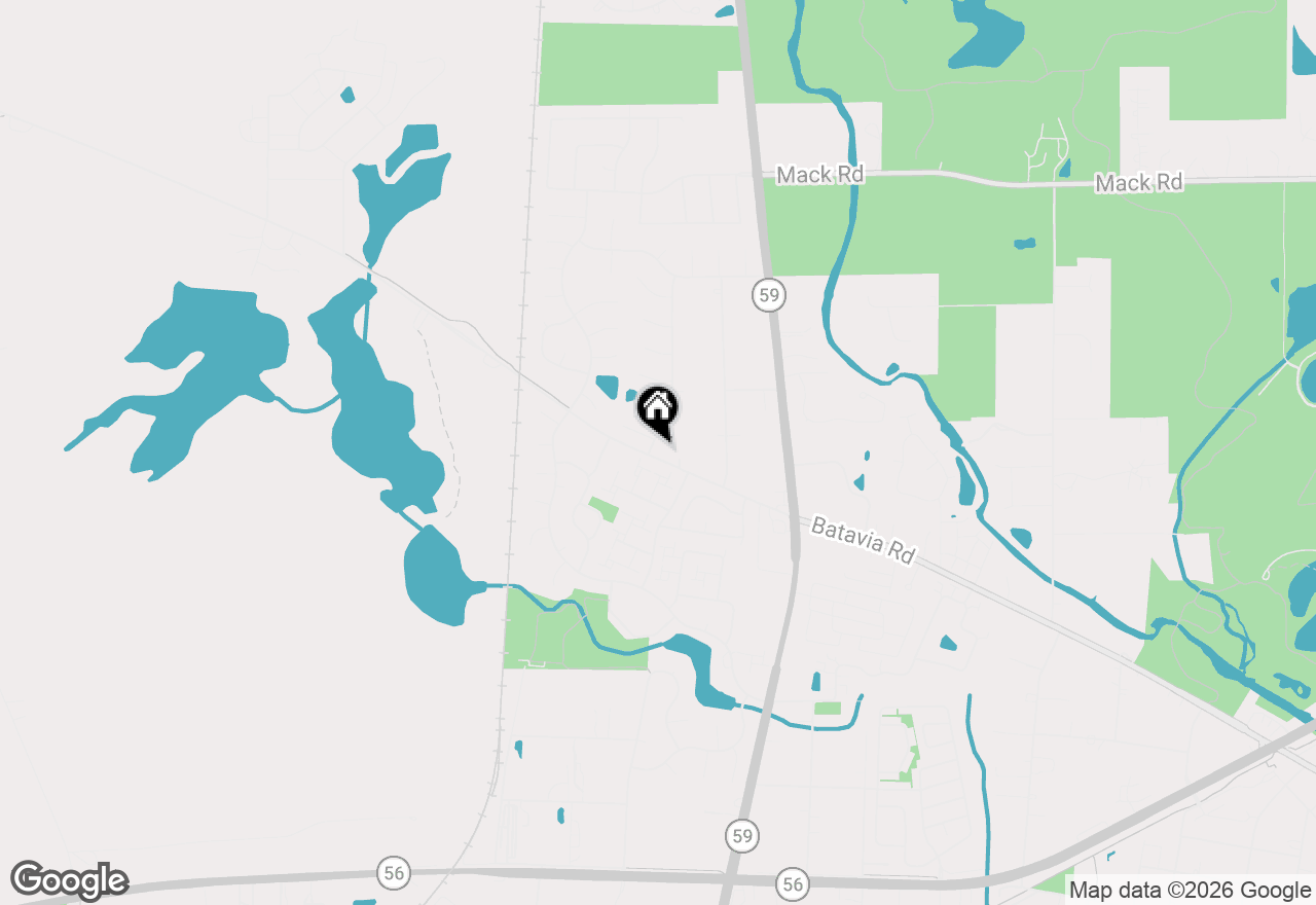 Map of 2S445 Sanchez Drive, Warrenville, IL 60555