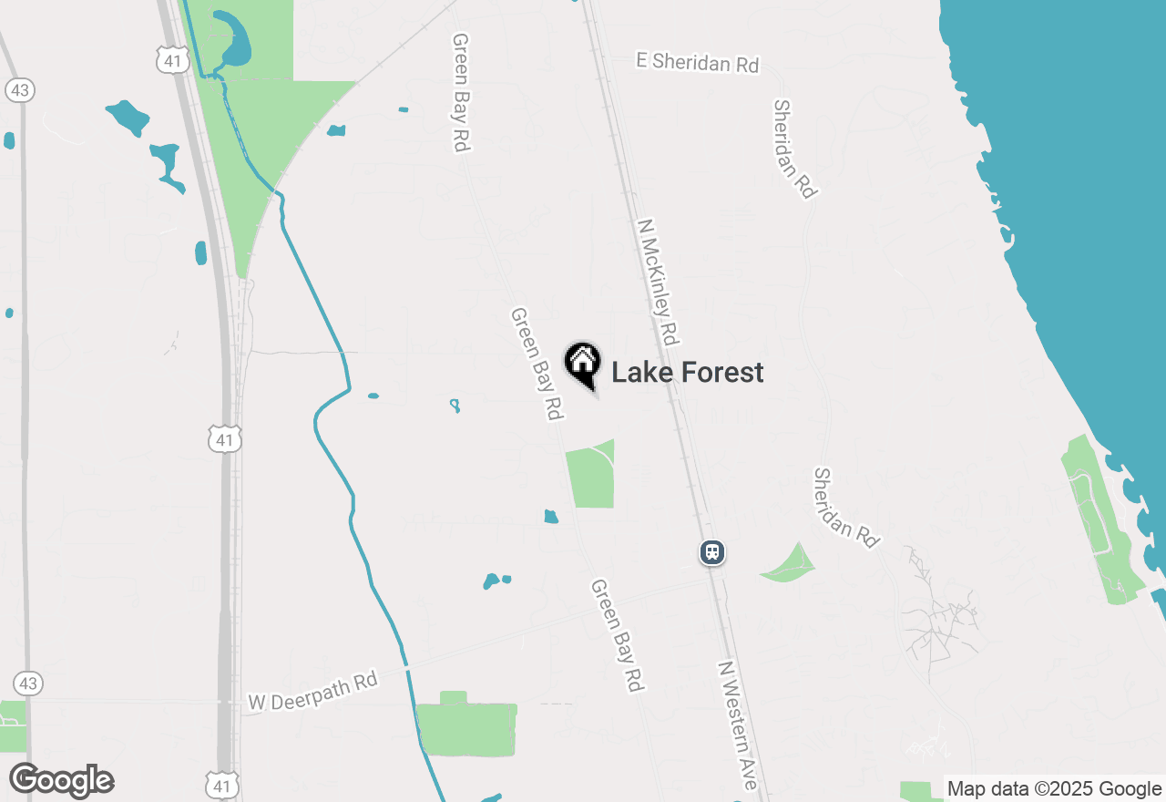 Map of 60 Atteridge Road, Lake Forest, IL 60045