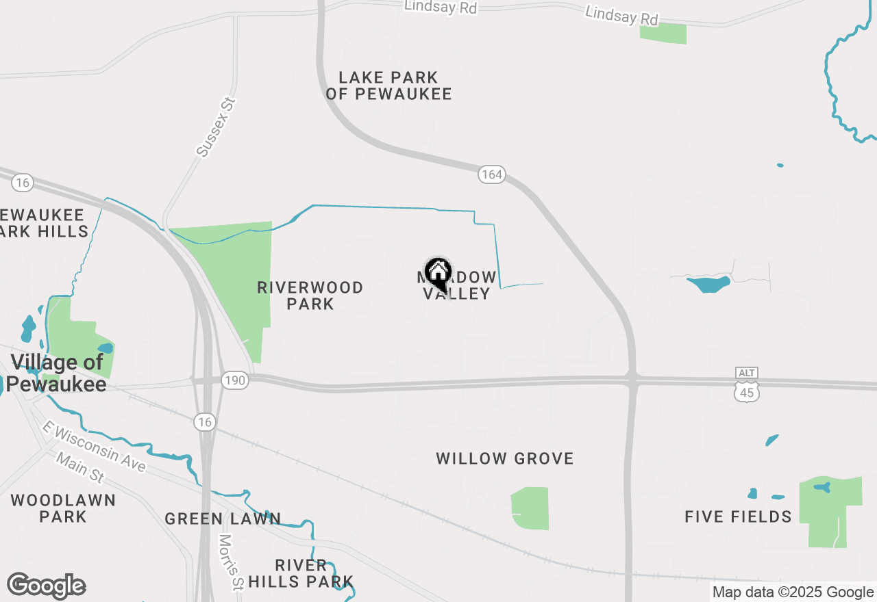 Map of 1339 Hillwood Blvd #D, Pewaukee, WI 53072