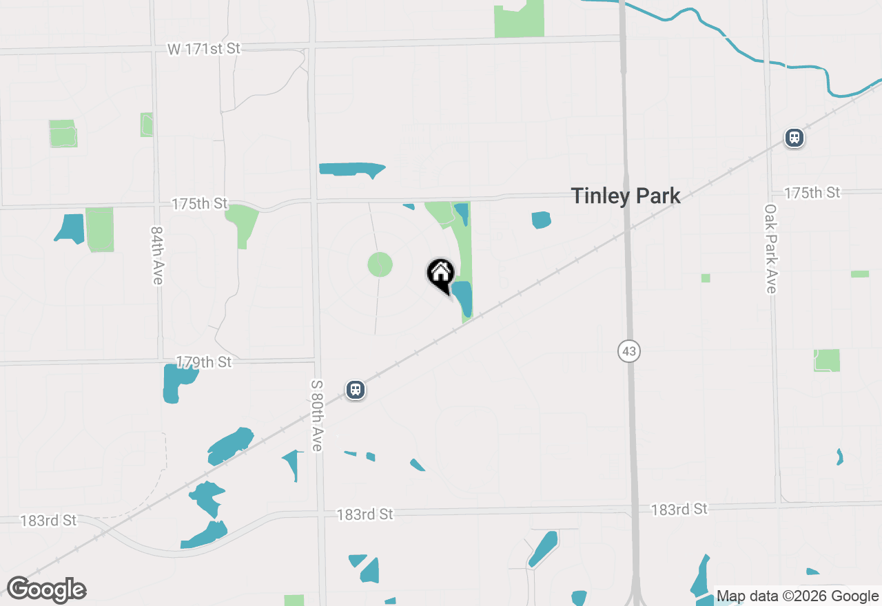 Map of 7759 Bristol Park Drive #2SE, Tinley Park, IL 60477
