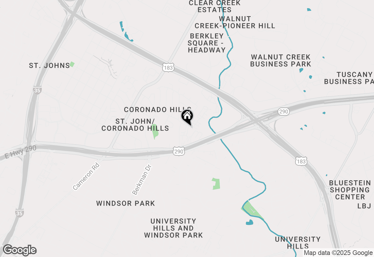 Map of 1833 Coronado Hills Dr, Austin, TX 78752