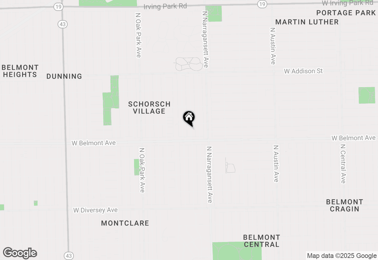 Map of 3238 N Natchez Avenue, Chicago, IL 60634