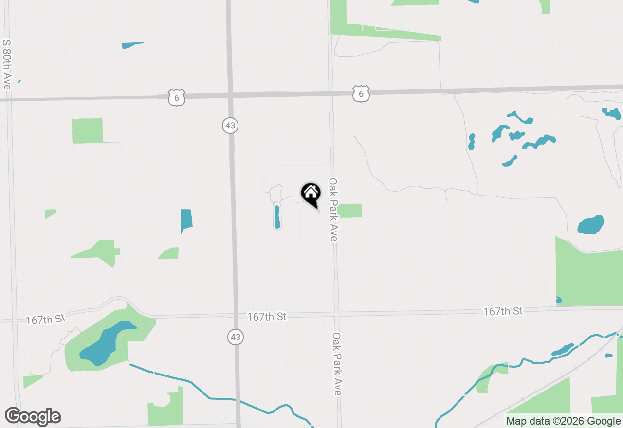 Map of 6824 Kingston Drive, Tinley Park, IL 60477