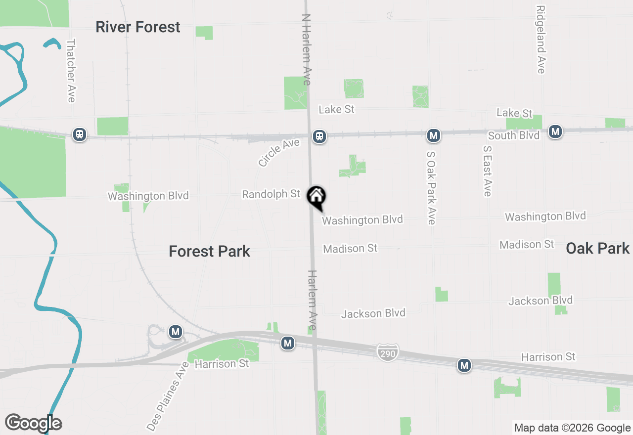 Map of 1150 Washington Boulevard #2, Oak Park, IL 60302