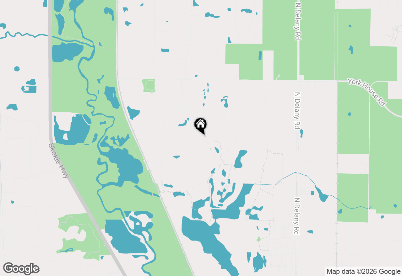 Map of 3064 N Southern Hills Drive, Wadsworth, IL 60083