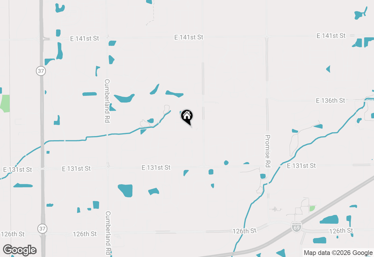 Map of 10480 Creektree Lane, Fishers, IN 46038