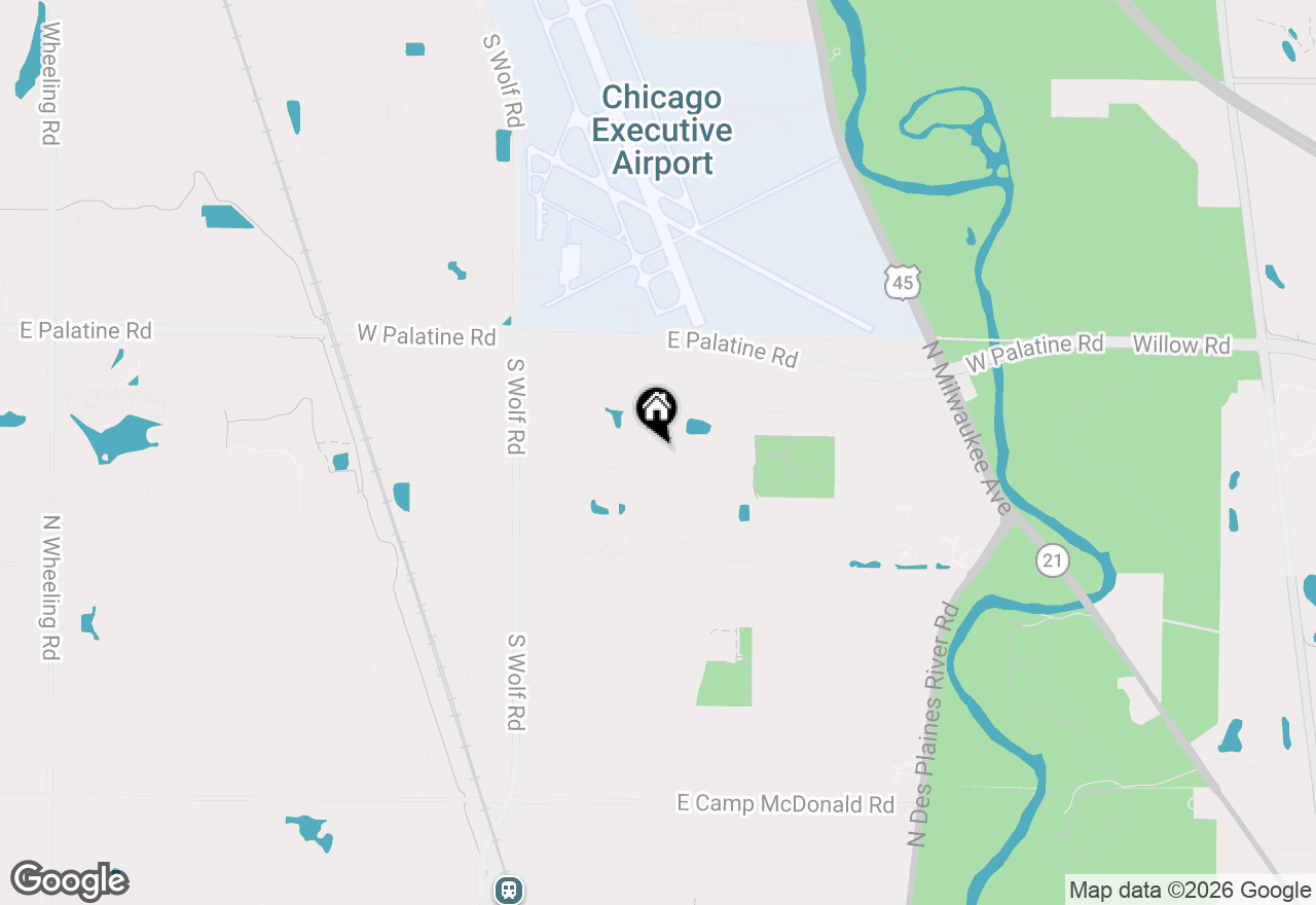 Map of 618 E Old Willow Road #183-B, Prospect Heights, IL 60070