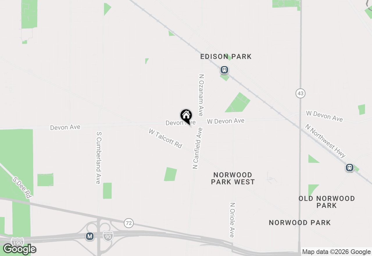 Map of 1212 Grove Avenue, Park Ridge, IL 60068