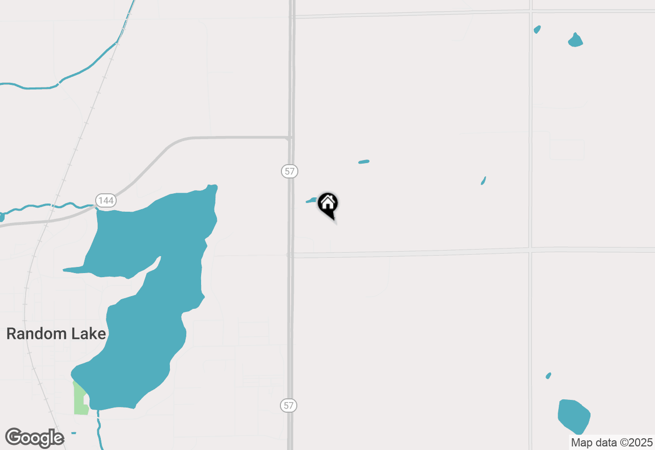 Map of W4838 County Road Rr #14, Random Lake, WI 53075