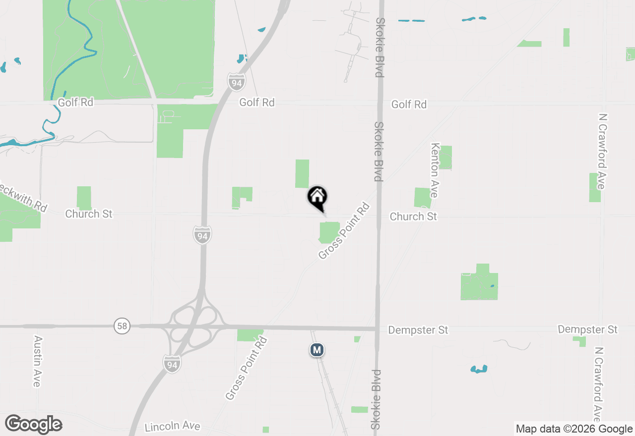 Map of 5021 Church Street #2, Skokie, IL 60077