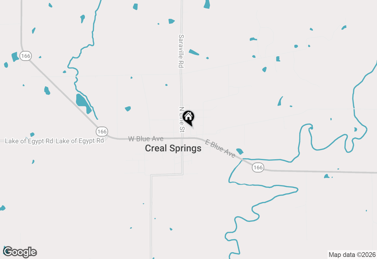 Map of 107 N Seminary Street, Creal Springs, IL 62922