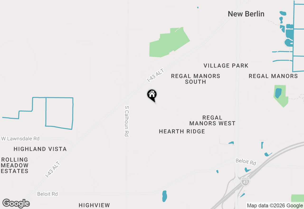 Map of 4450 S Hearthside Dr, New Berlin, WI 53151