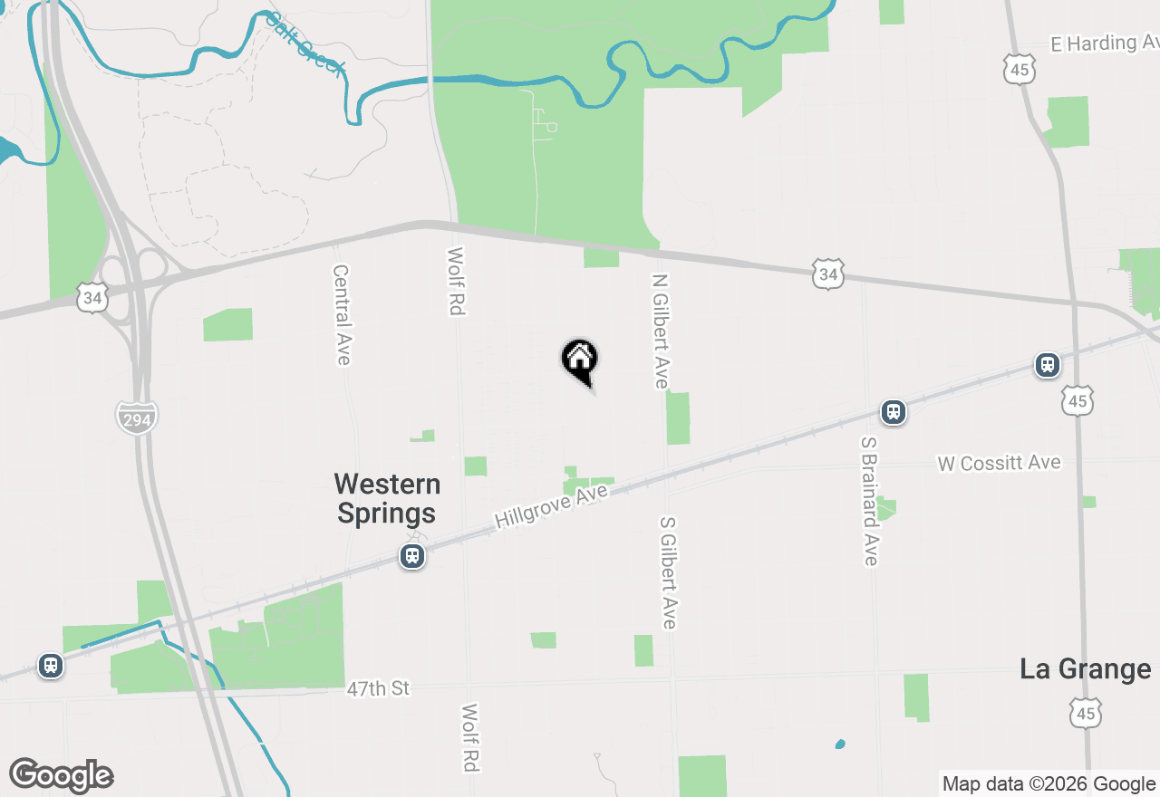 Map of 4124 Clausen Avenue, Western Springs, IL 60558