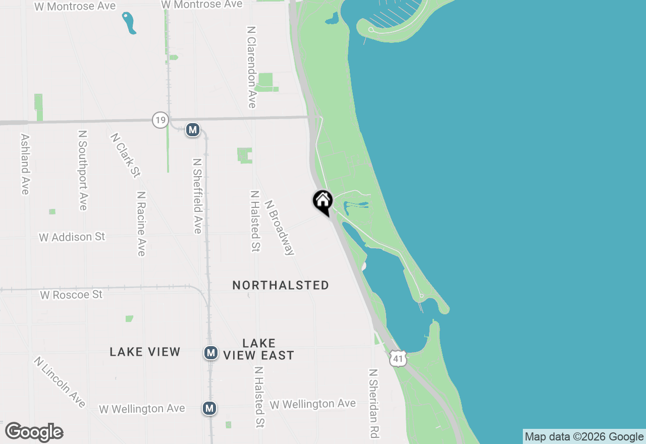 Map of 3550 N Lake Shore Drive #1712, Chicago, IL 60657