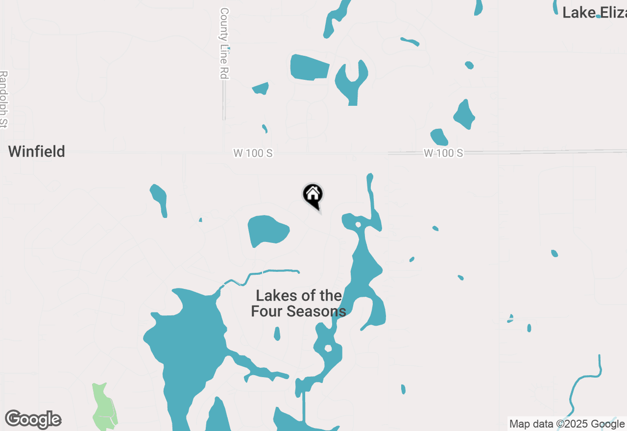 Map of 1184 Winterhaven Lane, Crown Point, IN 46307
