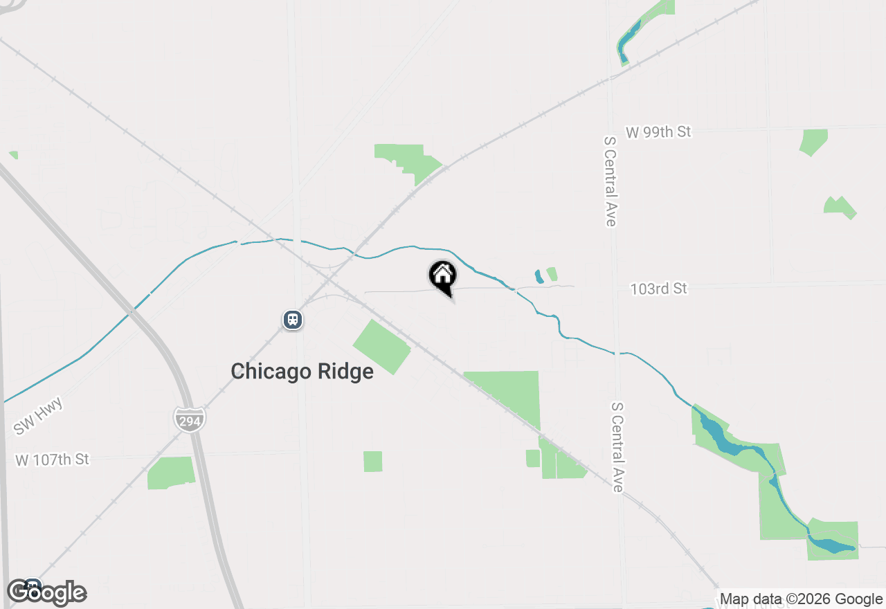 Map of 10301 Mcvicker Avenue, Chicago Ridge, IL 60415