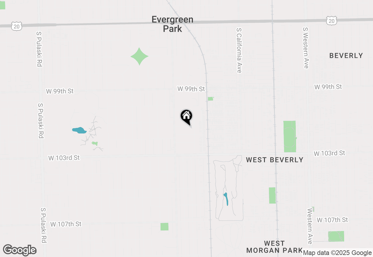 Map of 3125 W 101st Street, Evergreen Park, IL 60805