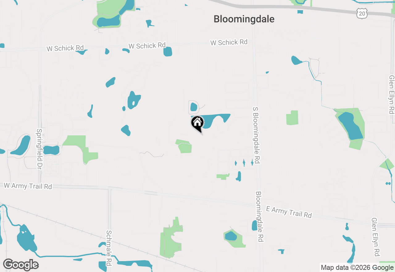 Map of 162 Raven Lane, Bloomingdale, IL 60108