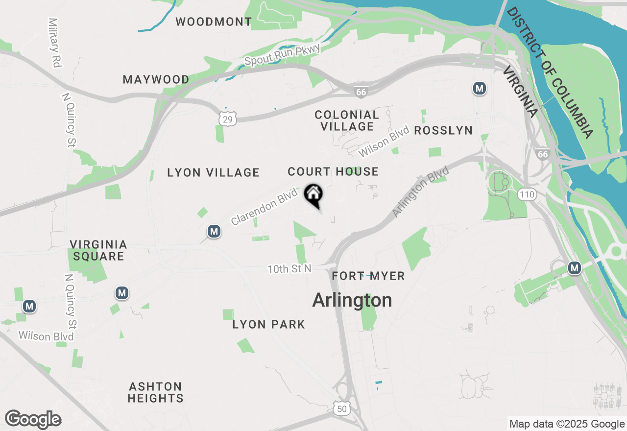 Map of 1276 N Wayne Street #320, Arlington, VA 22201