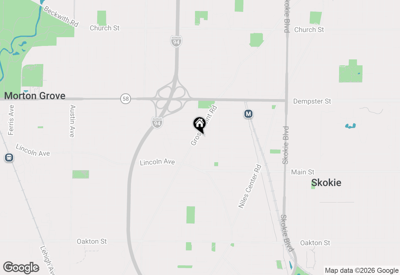 Map of 5251 Greenleaf Street, Skokie, IL 60077