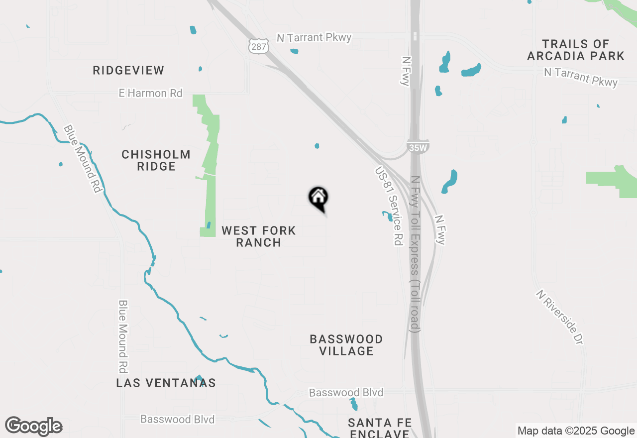 Map of 2360 Toposa Drive, Fort Worth, TX 76131