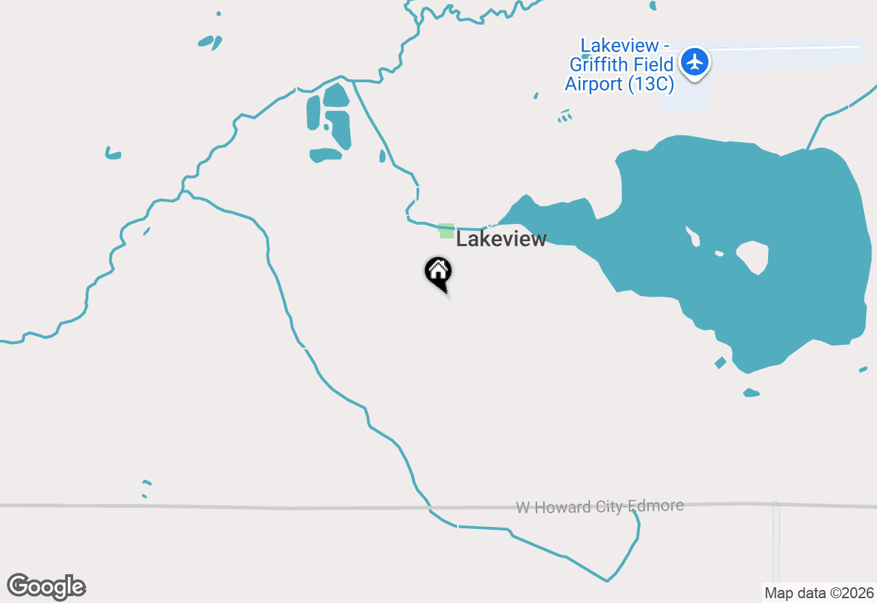 Map of 133 Niles Street, Lakeview, MI 48850